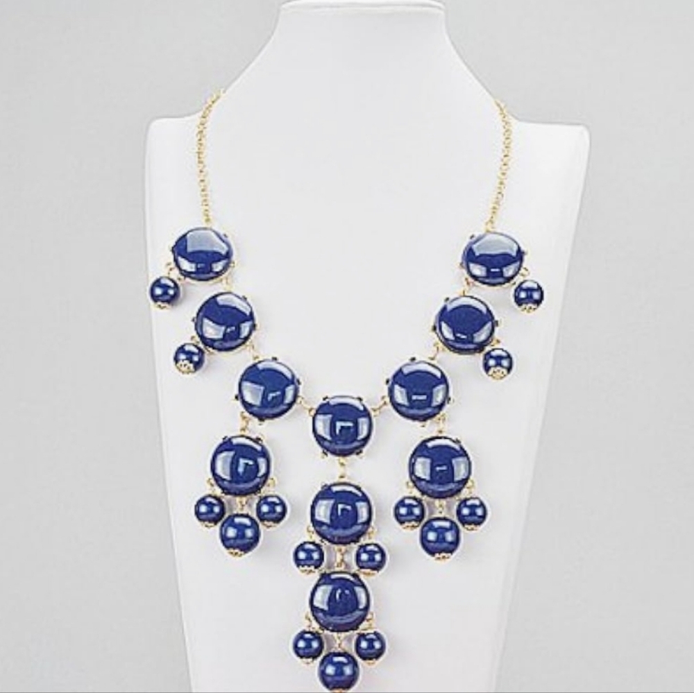 NWT Anna and Ava Navy Bubble Necklace, Bib Necklace